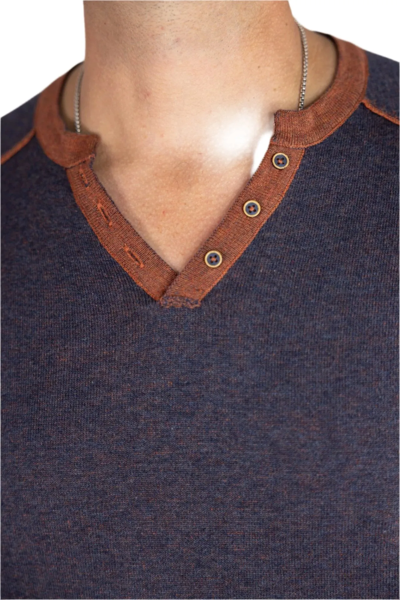 Raffi Nicholas Reversible Henley Sweater