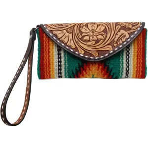 Rafter T Ranch Green Woolen Wristlet