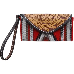 Rafter T Ranch Red Woolen Wristlet