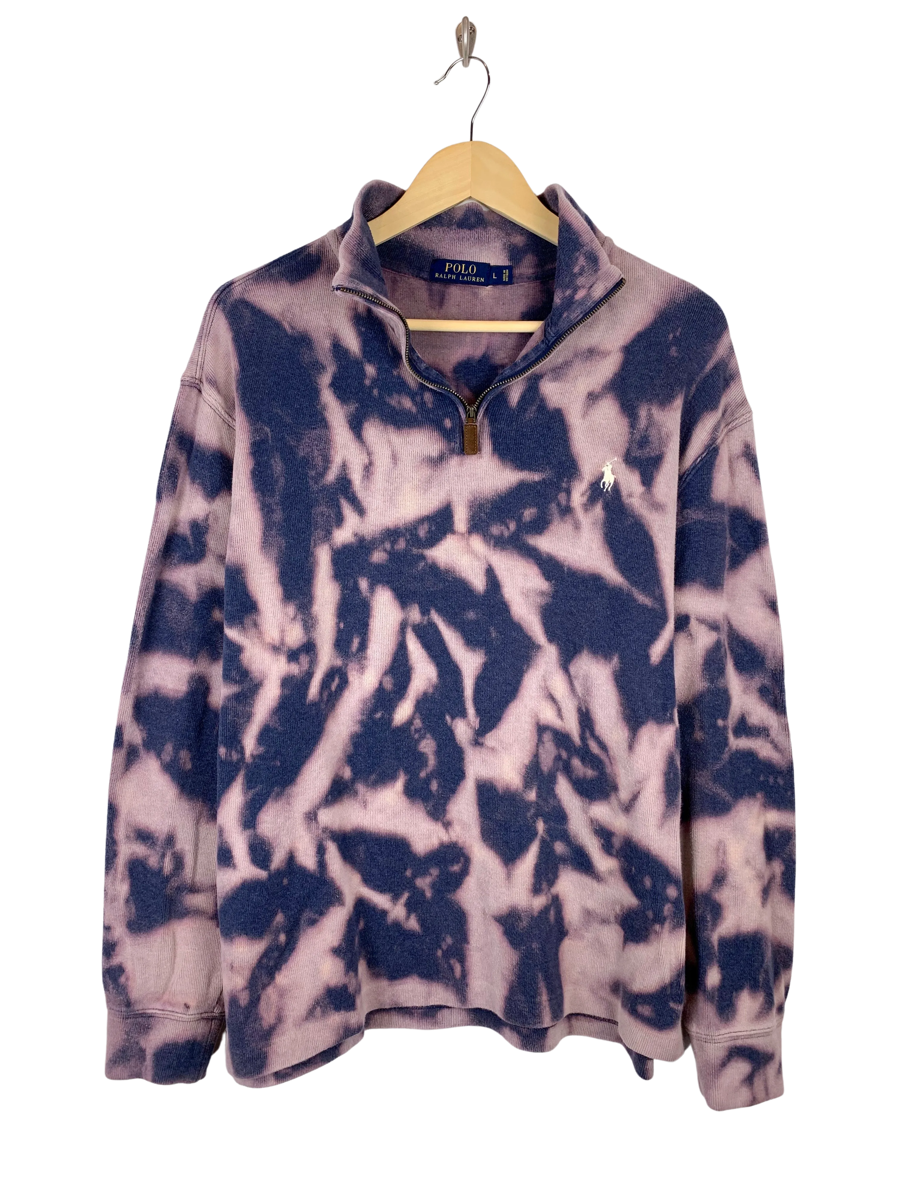 Ralph Lauren "Purple Pomegranate" 1/4 Zip Sweater (L)