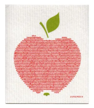 Red Apple Big Dishcloth