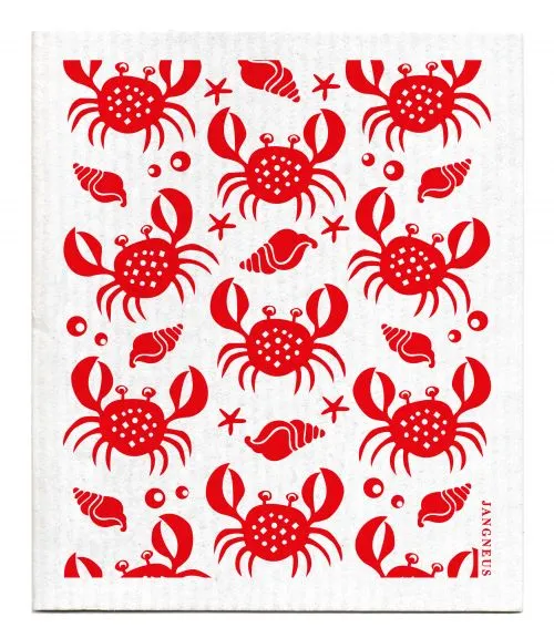 Red Crabs Dishcloth