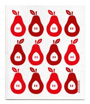 Red Pears Dishcloth