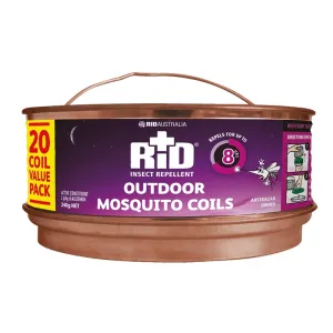RID Insect Repellent Outdoor Mosquito Coils 20 Pack