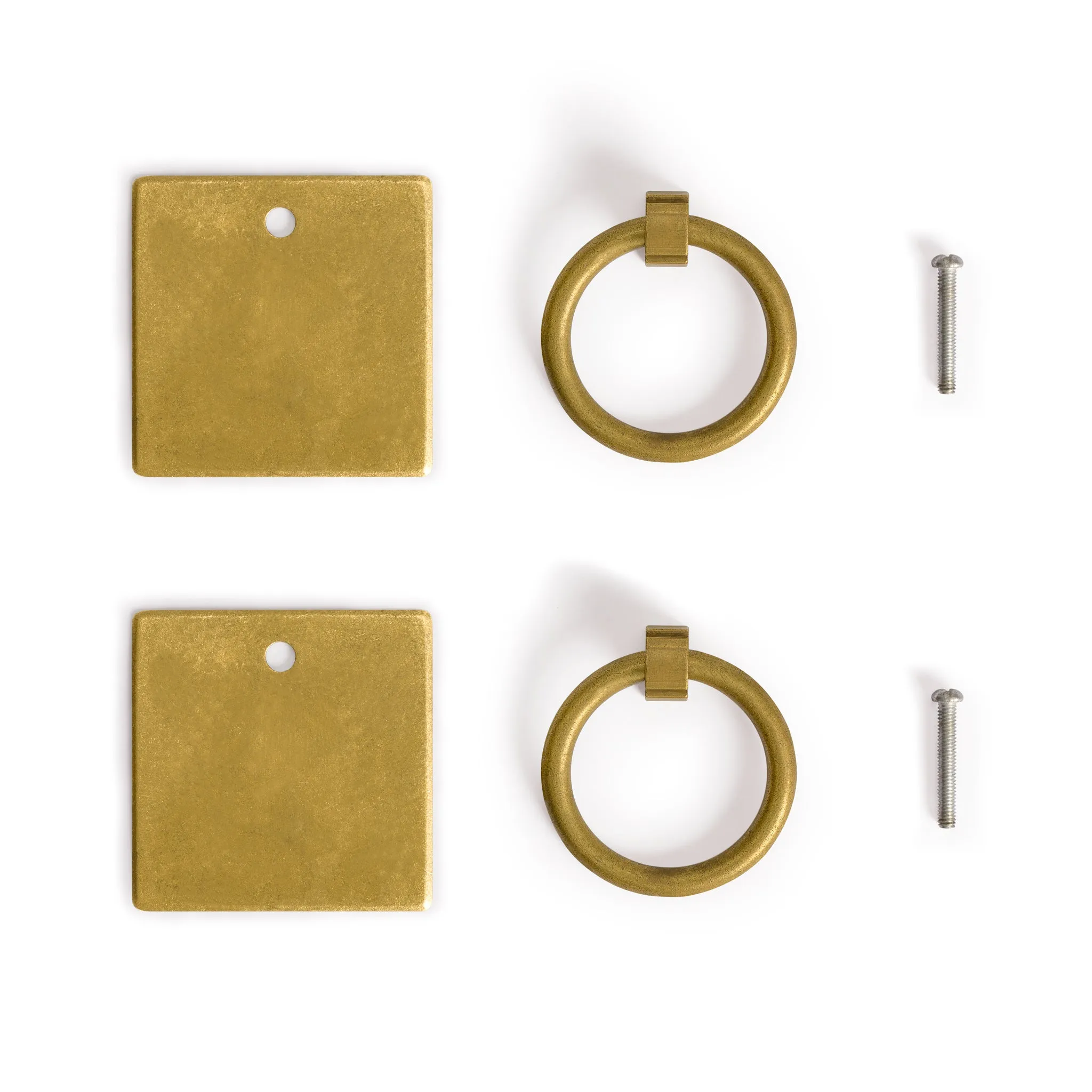 Ring Plate Pulls 2.3" - Set of 2