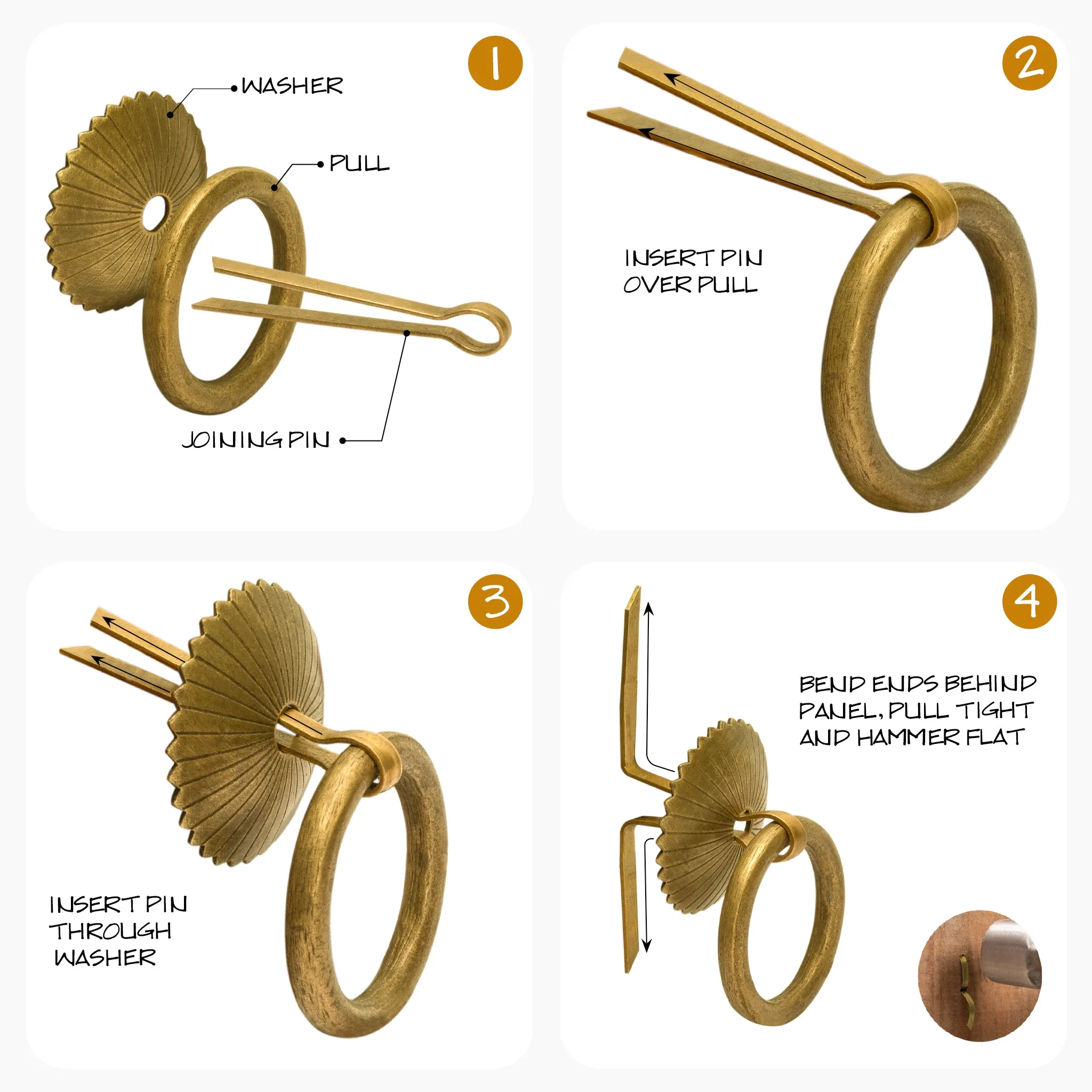 Ring Pulls 2.4" - Set of 2