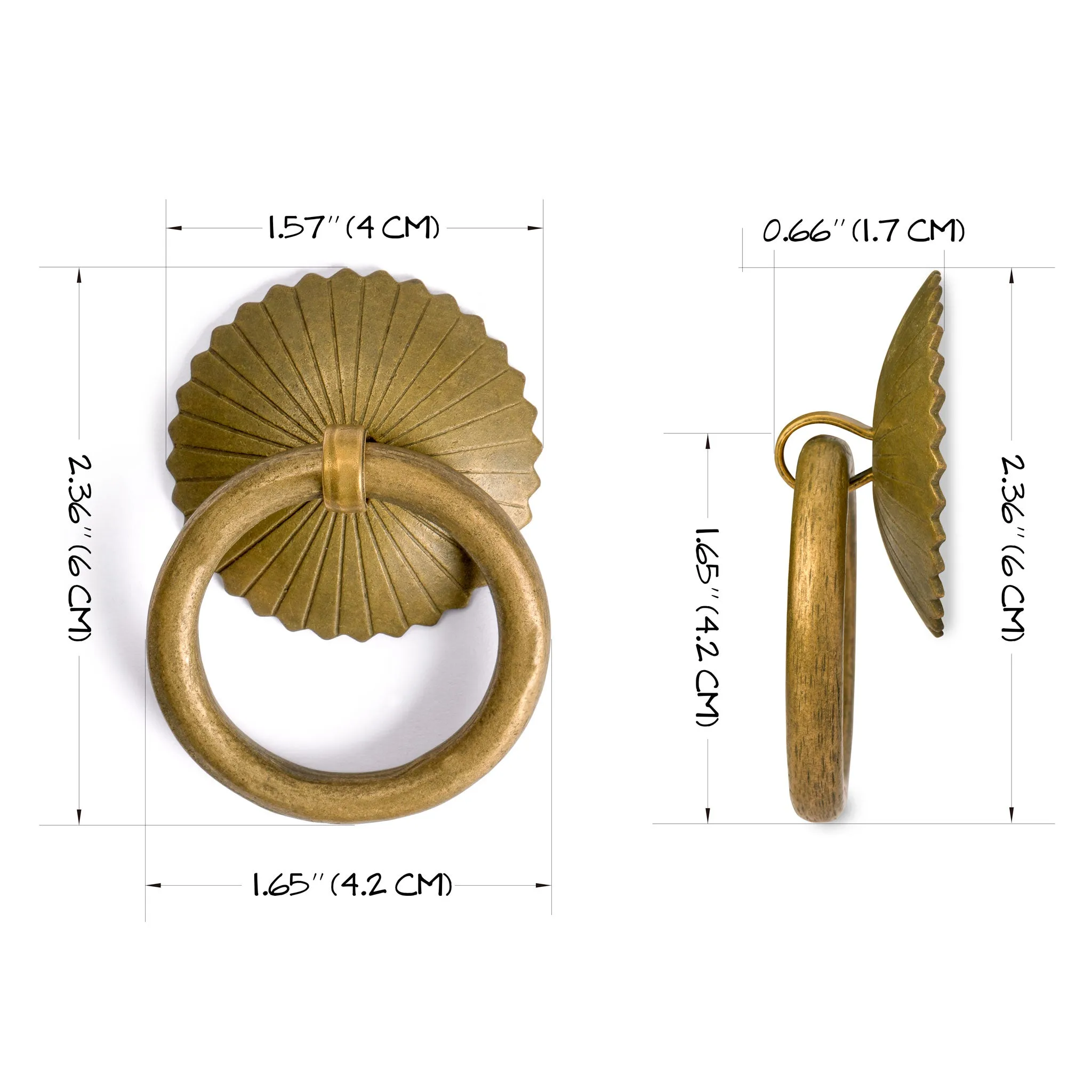 Ring Pulls 2.4" - Set of 2