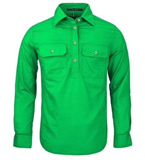 Ritemate Womens Closed Front Long Sleeve Shirt - 10 Colours