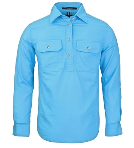 Ritemate Womens Closed Front Long Sleeve Shirt - 10 Colours