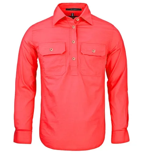 Ritemate Womens Closed Front Long Sleeve Shirt - 10 Colours
