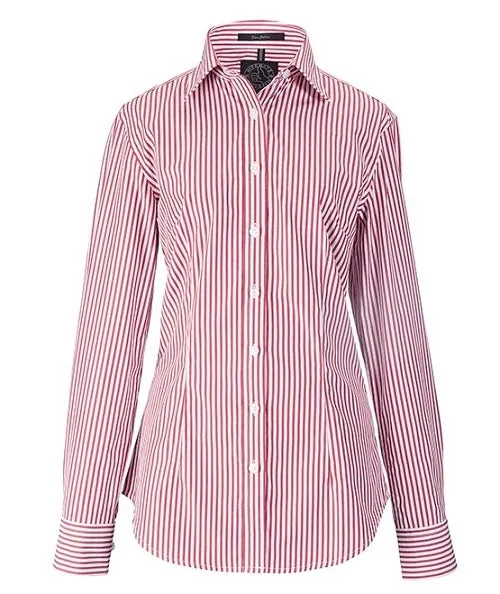 Ritemate Womens Long Sleeve Stripe Shirt - 6 Colours