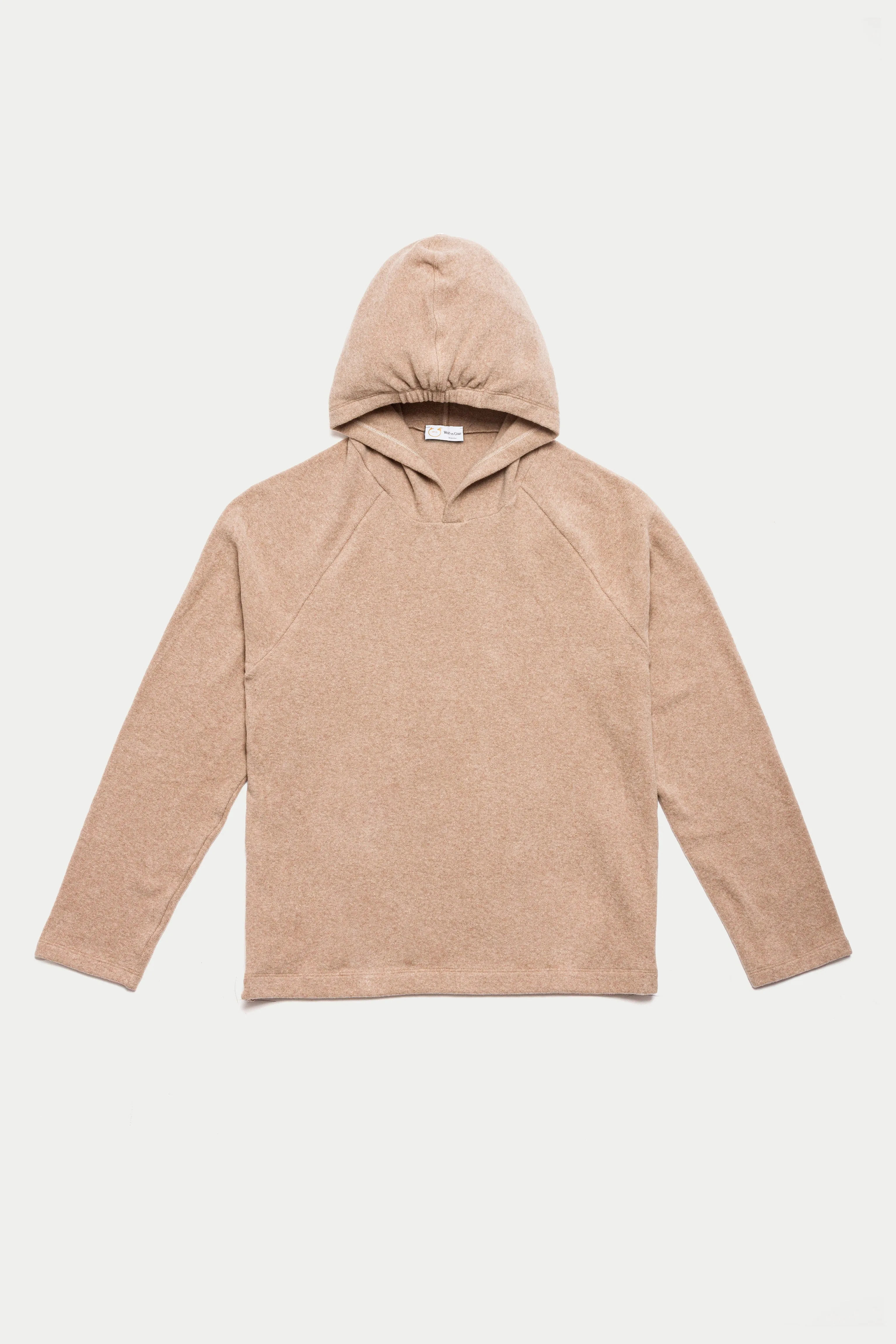 Rocco Brushed Cotton Hoodie Beige