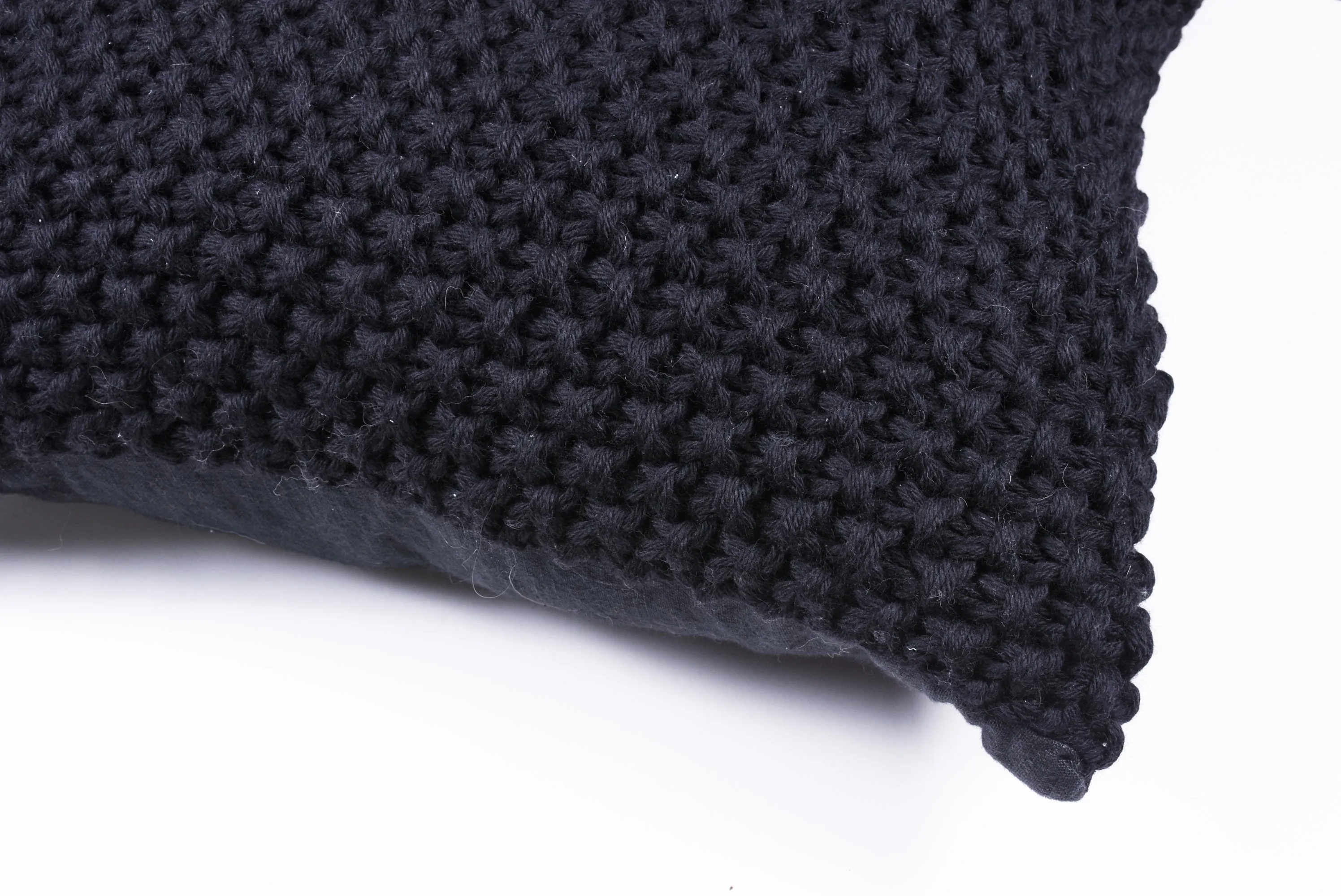 Roma Cotton Pillow - Black