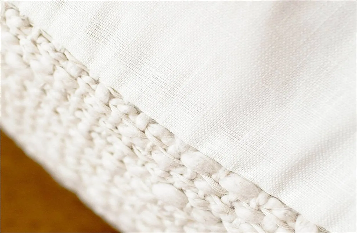 Rustic Cotton Lumbar Pillow
