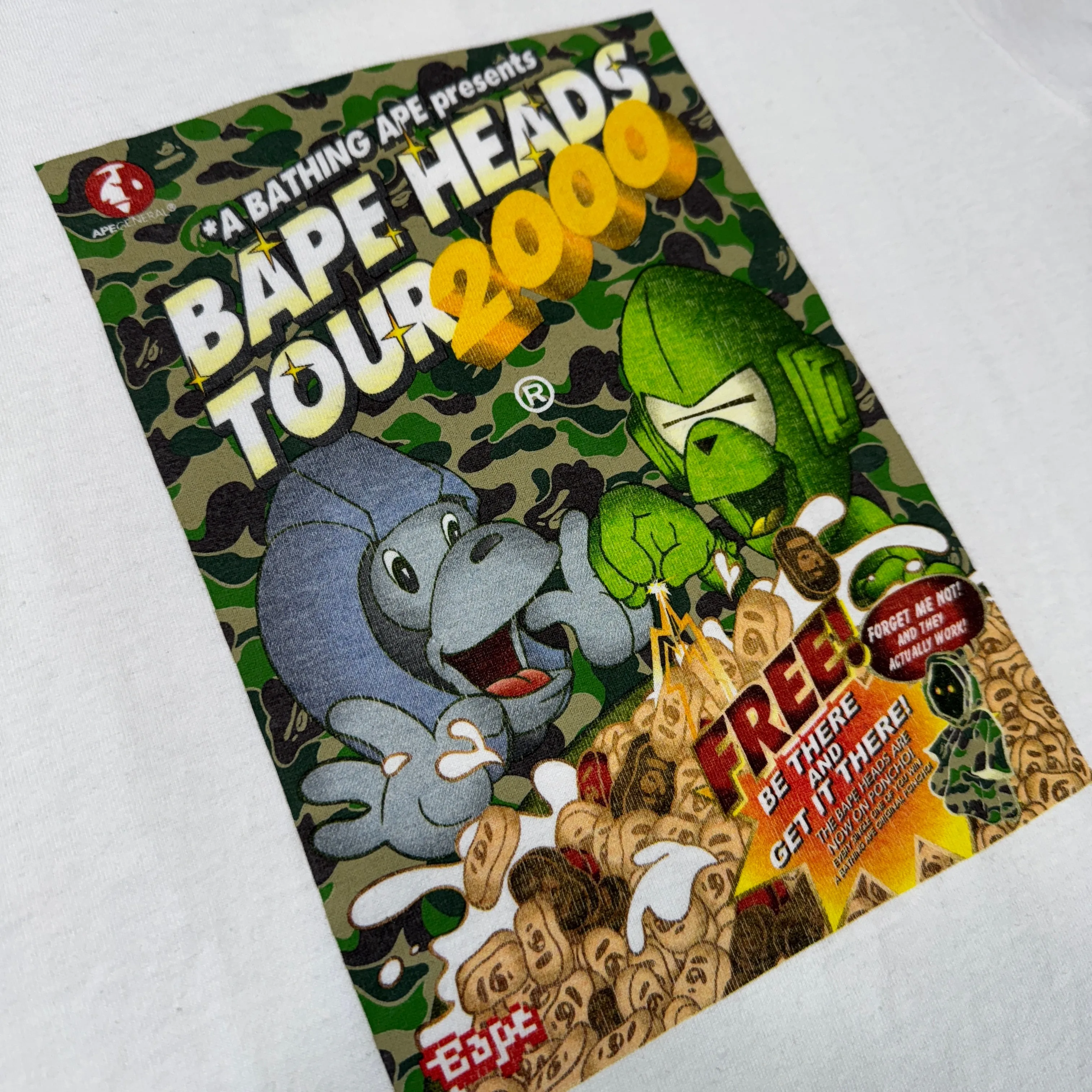 [S] Bape Heads Show 2000 Cereal Tee