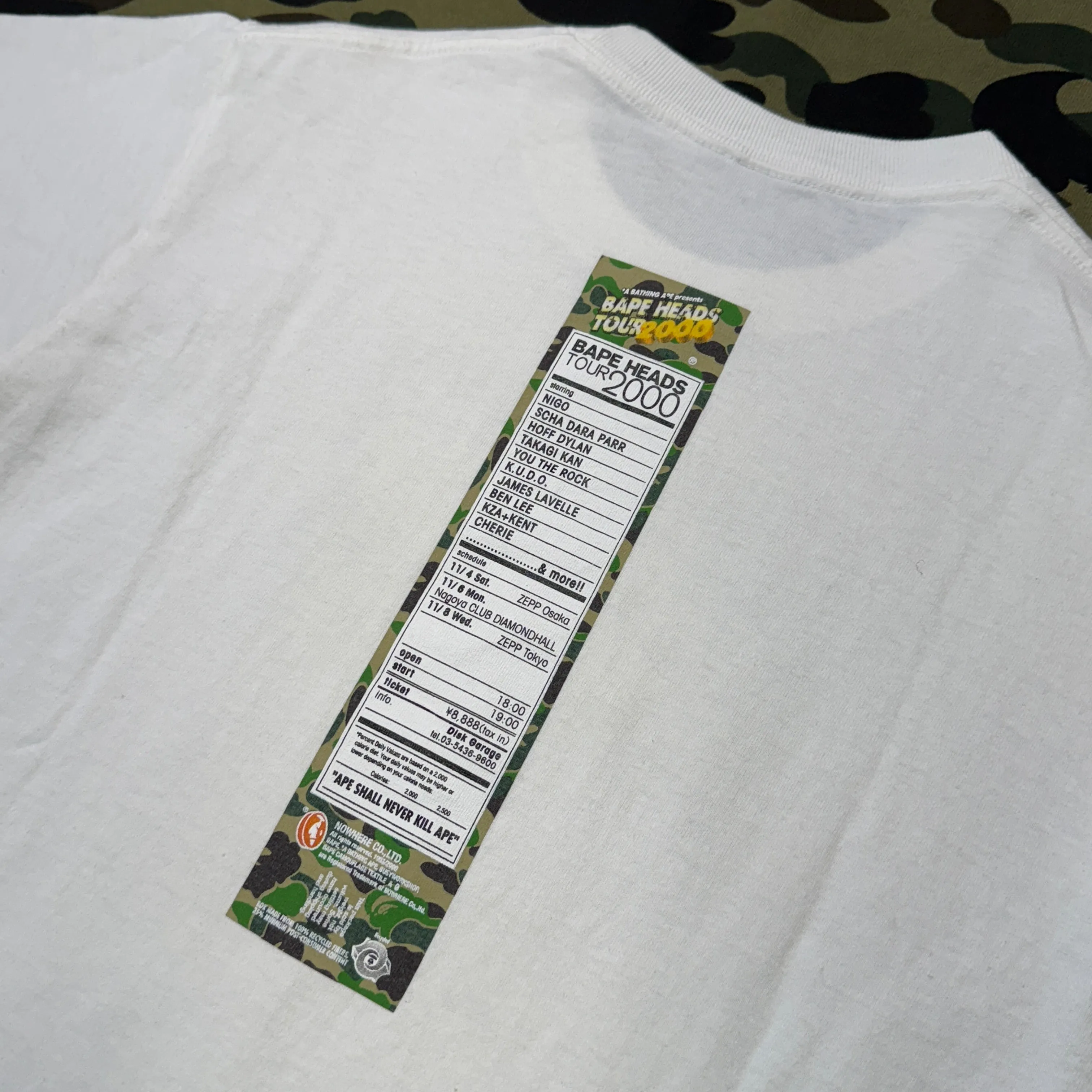 [S] Bape Heads Show 2000 Cereal Tee