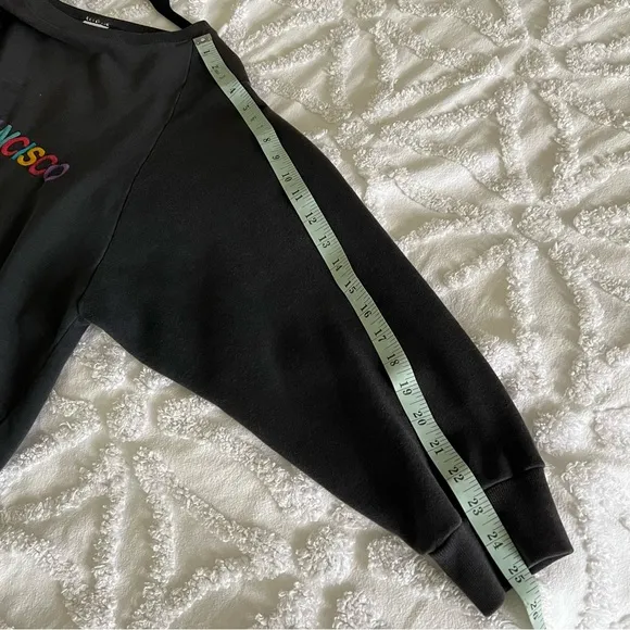 San Francisco Vintage HRLA rainbow embroidered sweatshirt made in USA