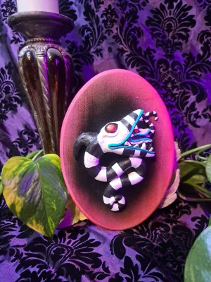 Sandworm Black W/ Pink Border (Wall Art)