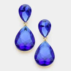 Sapphire Teardrop Earrings  | 246182