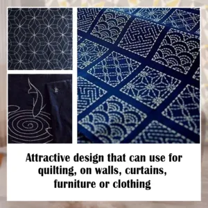 Sashiko Embroidery Quilting Stencil
