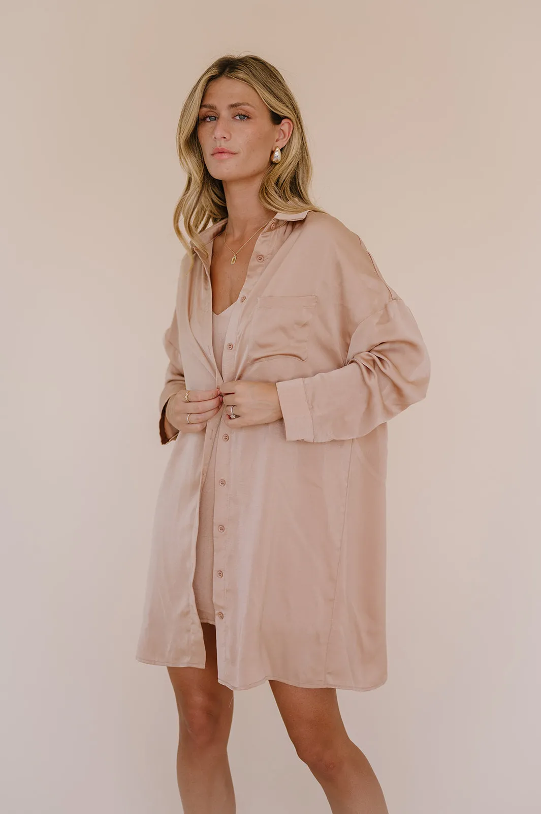 Satin Dreams Set // Champagne