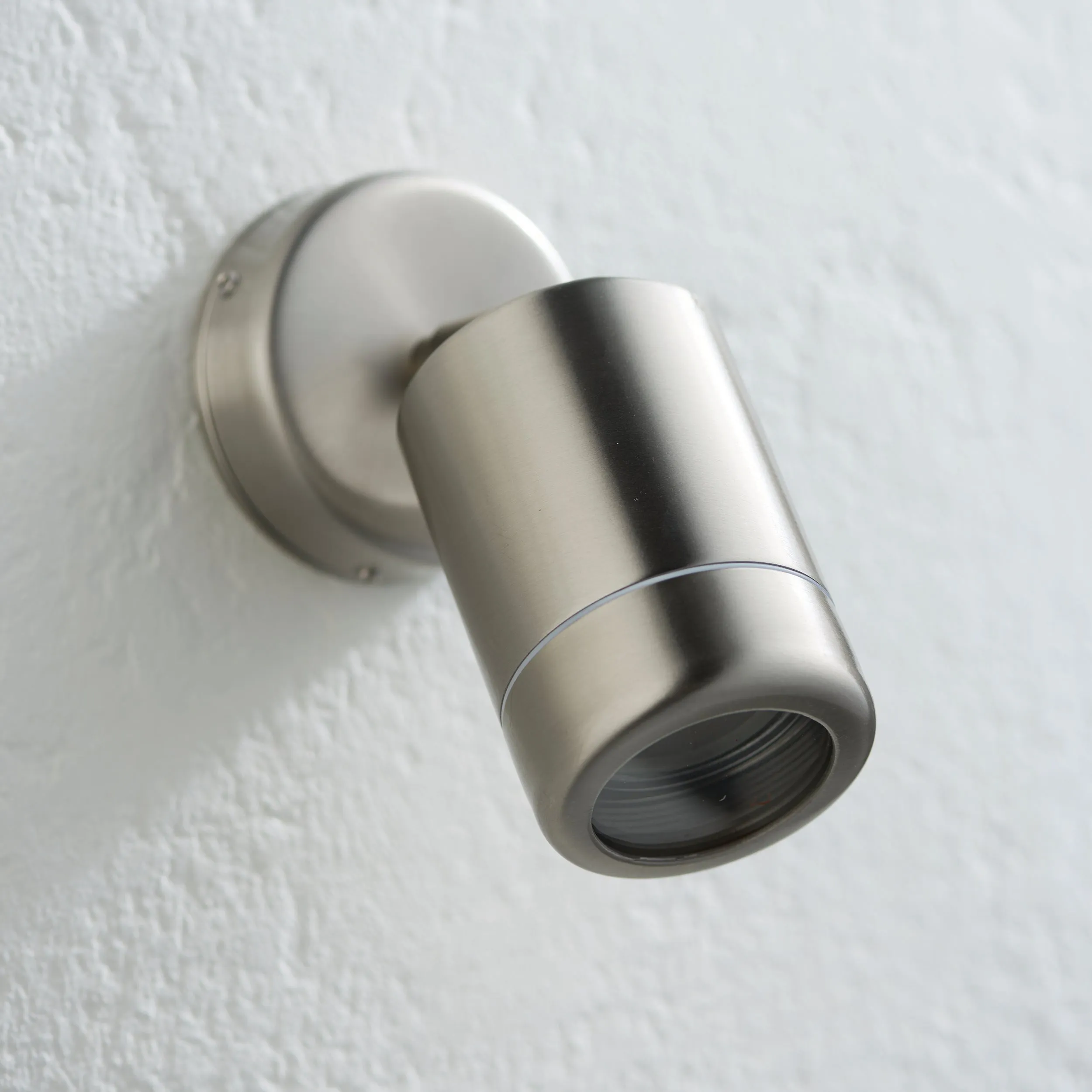 Saxby 14017 Atlantis 1lt Spot IP65 7W Marine grade brushed stainless steel & clear glass 7W LED GU10 (Required)