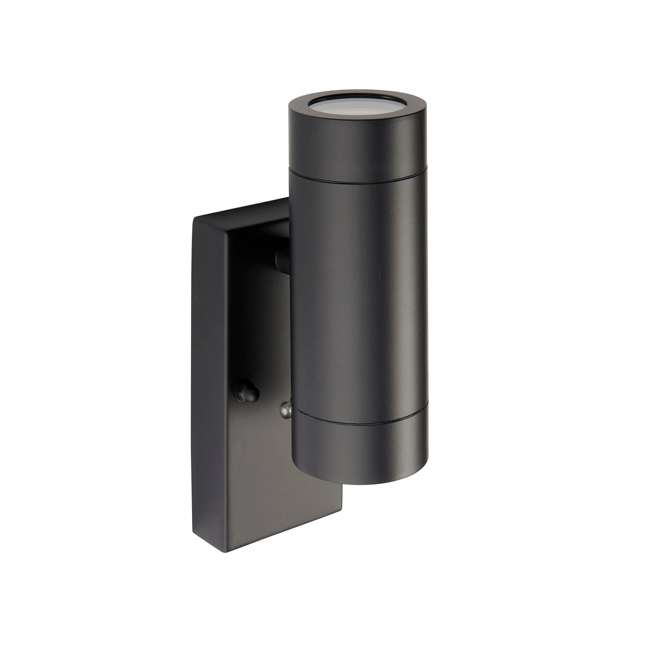 Saxby 95555 Palin photocell IP44 7W Matt black paint & clear glass 2 x 7W LED GU10 (Required)