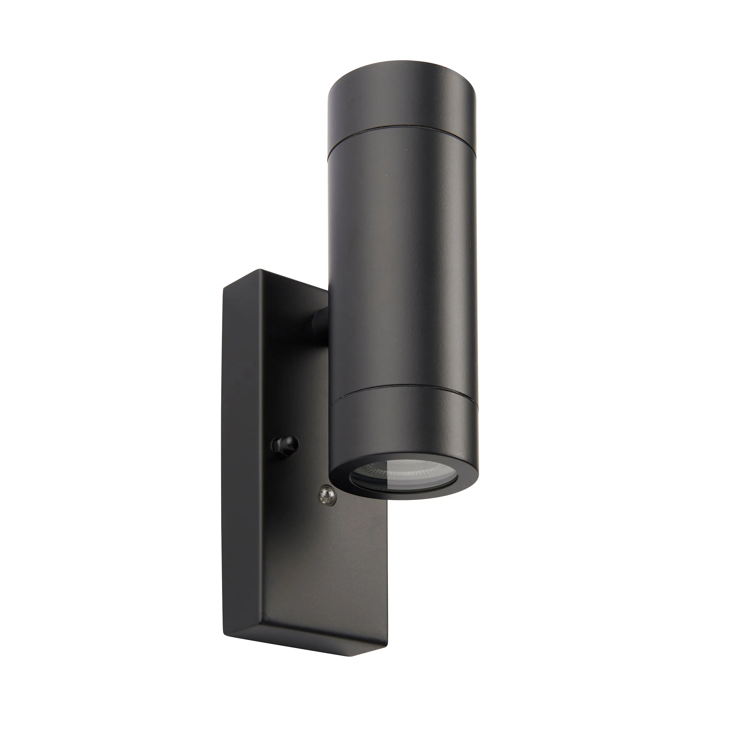 Saxby 95555 Palin photocell IP44 7W Matt black paint & clear glass 2 x 7W LED GU10 (Required)