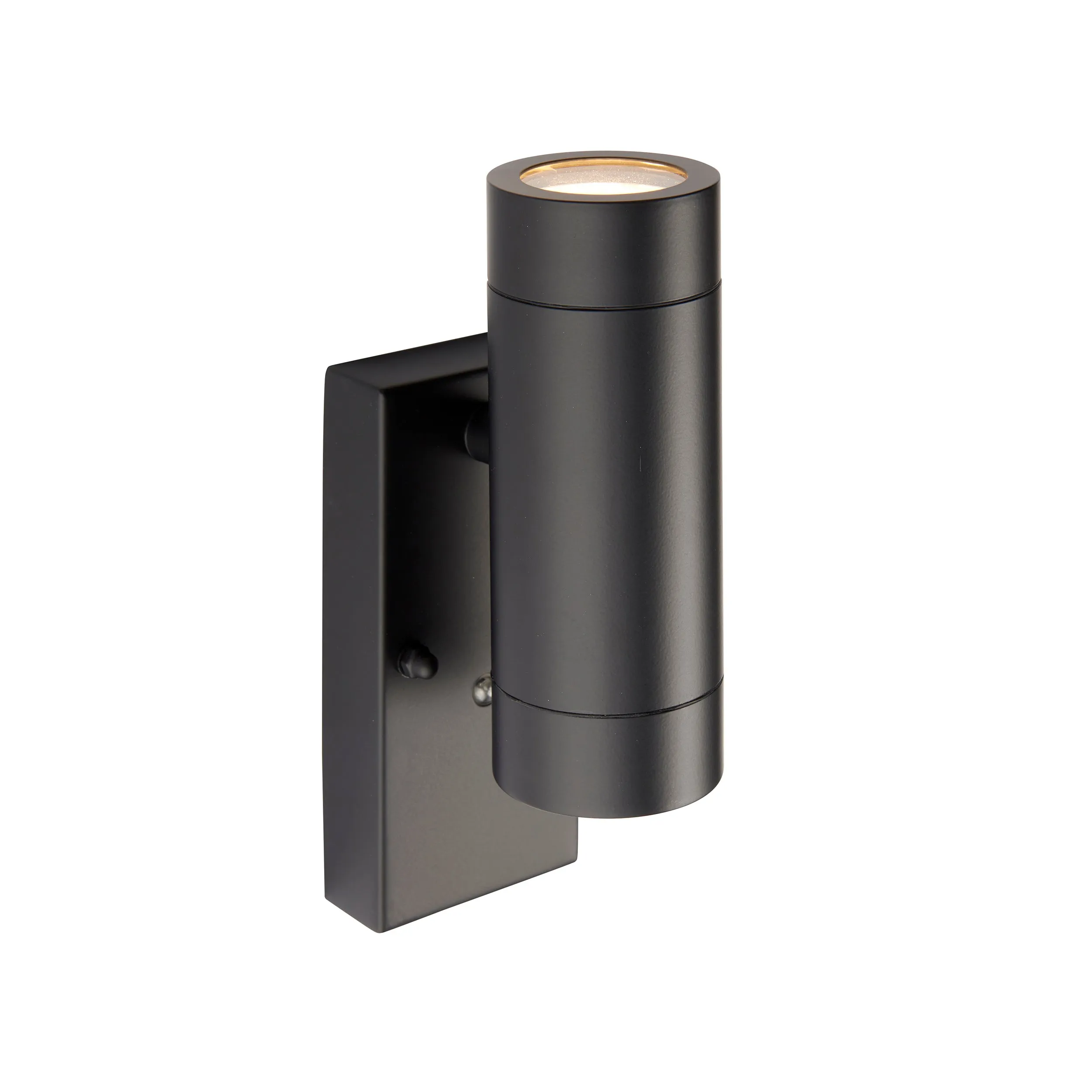 Saxby 95555 Palin photocell IP44 7W Matt black paint & clear glass 2 x 7W LED GU10 (Required)