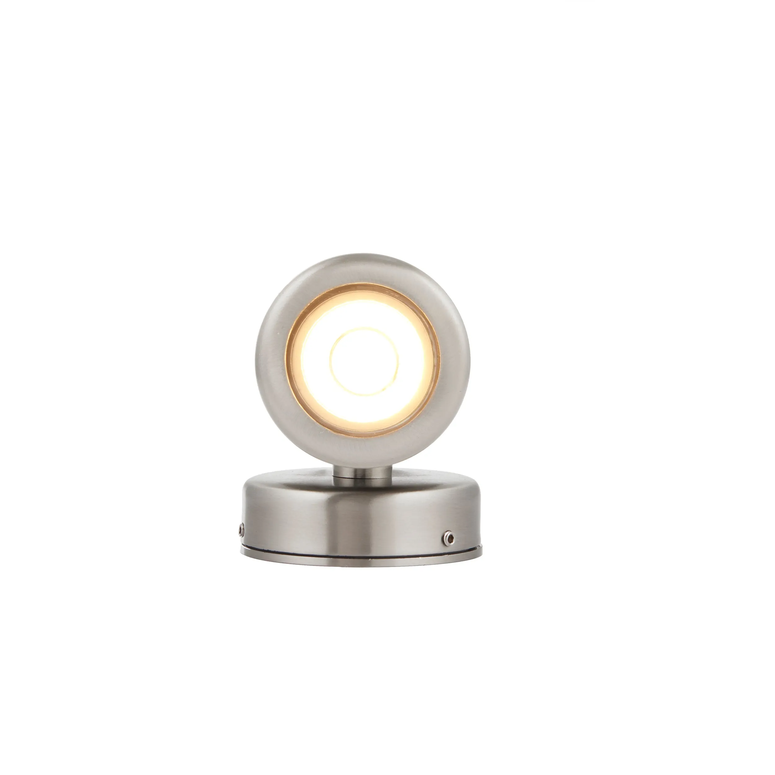 Saxby ST5008S Odyssey 2lt wall IP65 7W Brushed stainless steel & clear glass 2 x 7W LED GU10 (Required)