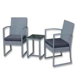 Seagull Torino Bistro Set Grey Rattan Look SPF-TOR