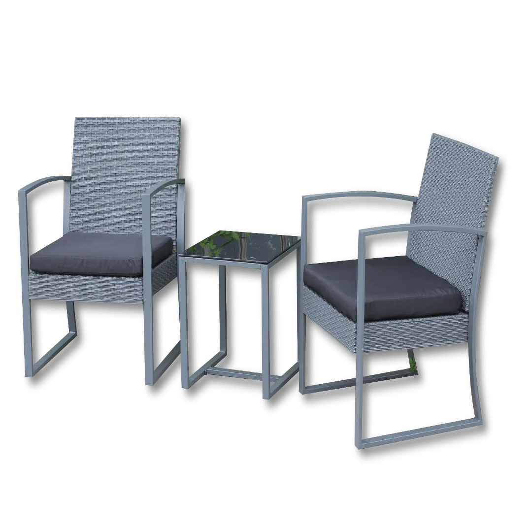 Seagull Torino Bistro Set Grey Rattan Look SPF-TOR