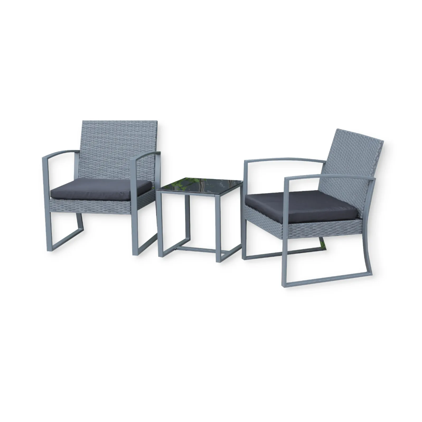 Seagull Torino Bistro Set Grey Rattan Look SPF-TOR