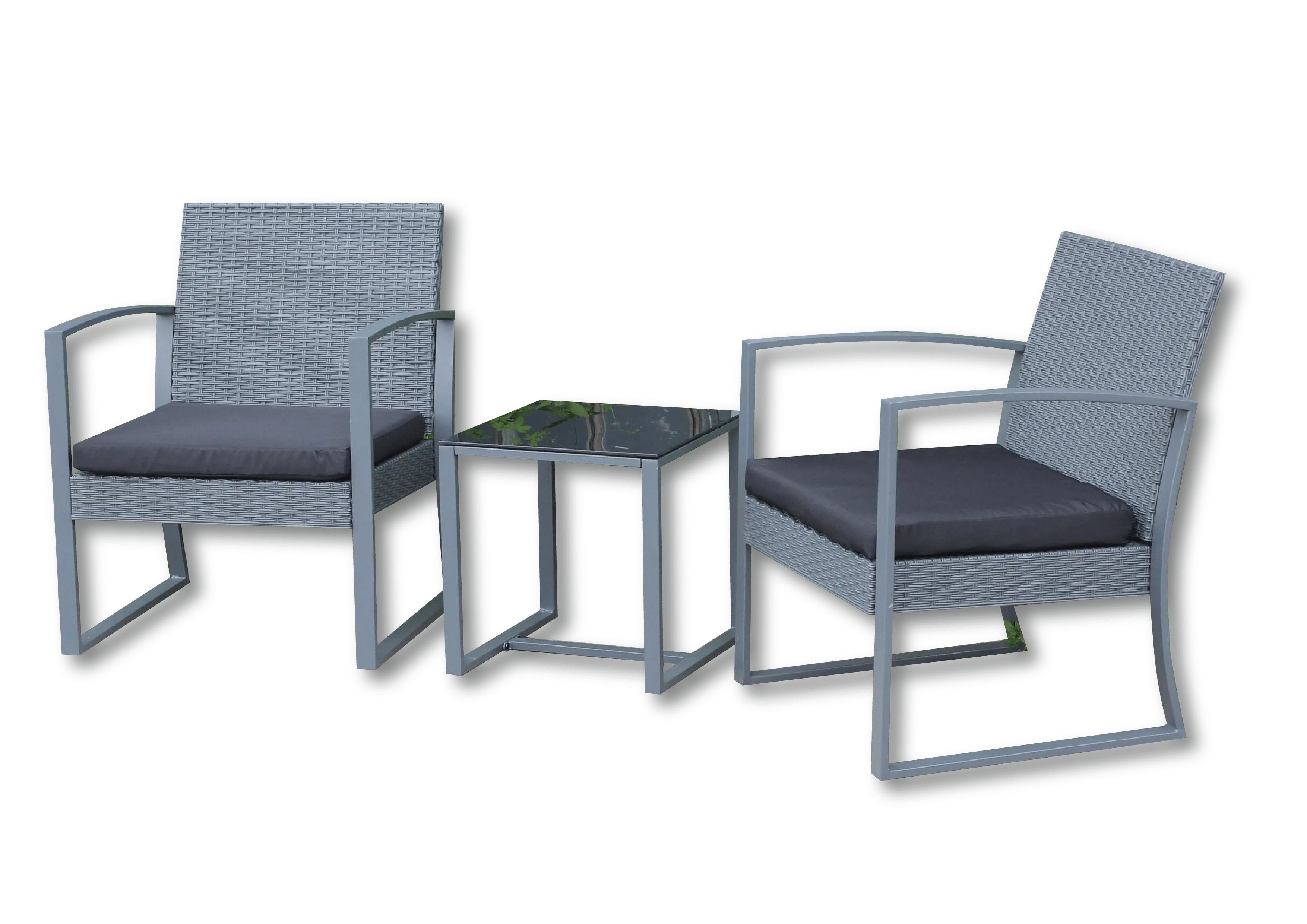 Seagull Torino Bistro Set Grey Rattan Look SPF-TOR