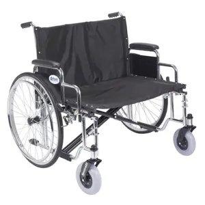 Sentra EC Heavy Duty Extra Wide Wheelchair, Detachable Desk Arms, 30" Seat - 1 Each