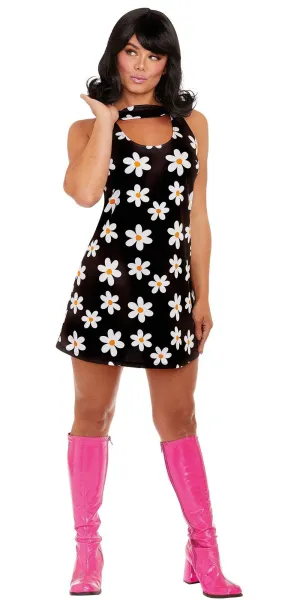Sexy 60's Daisy Dress Women's Costume