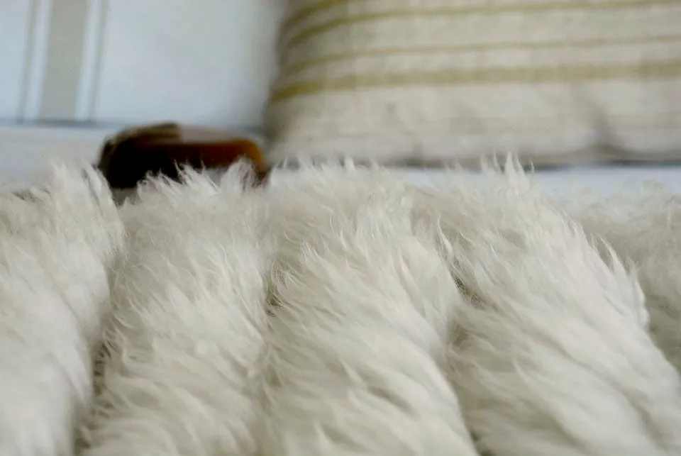 Sheepskin Throw - Full Striped Lambskin Throw