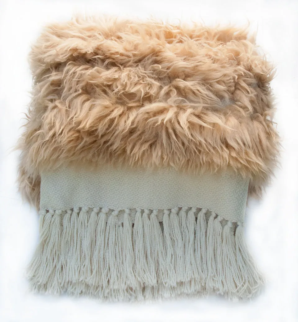 Sheepskin Throw - Full Striped Lambskin Throw