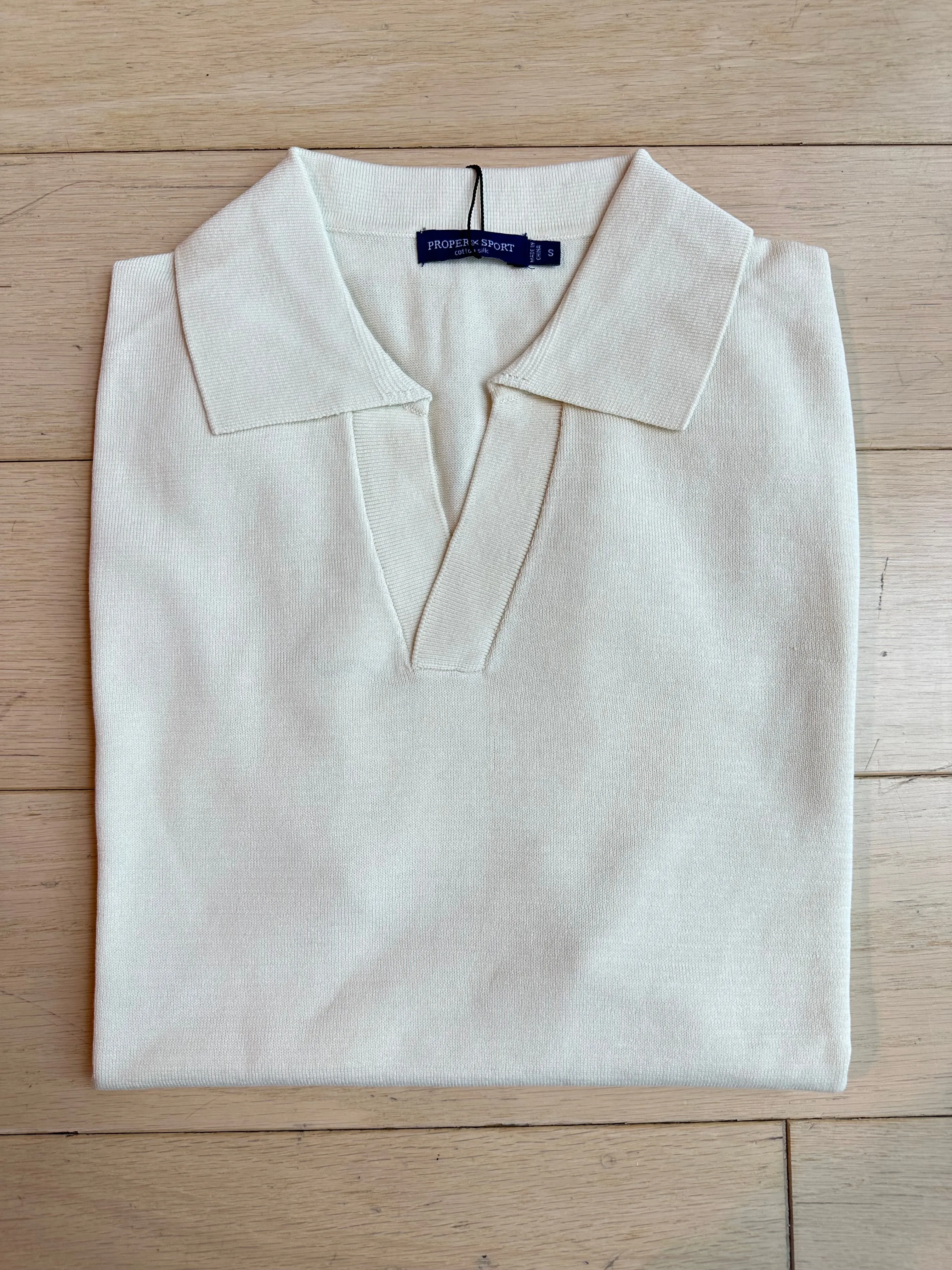 Short Sleeve Knit Polo
