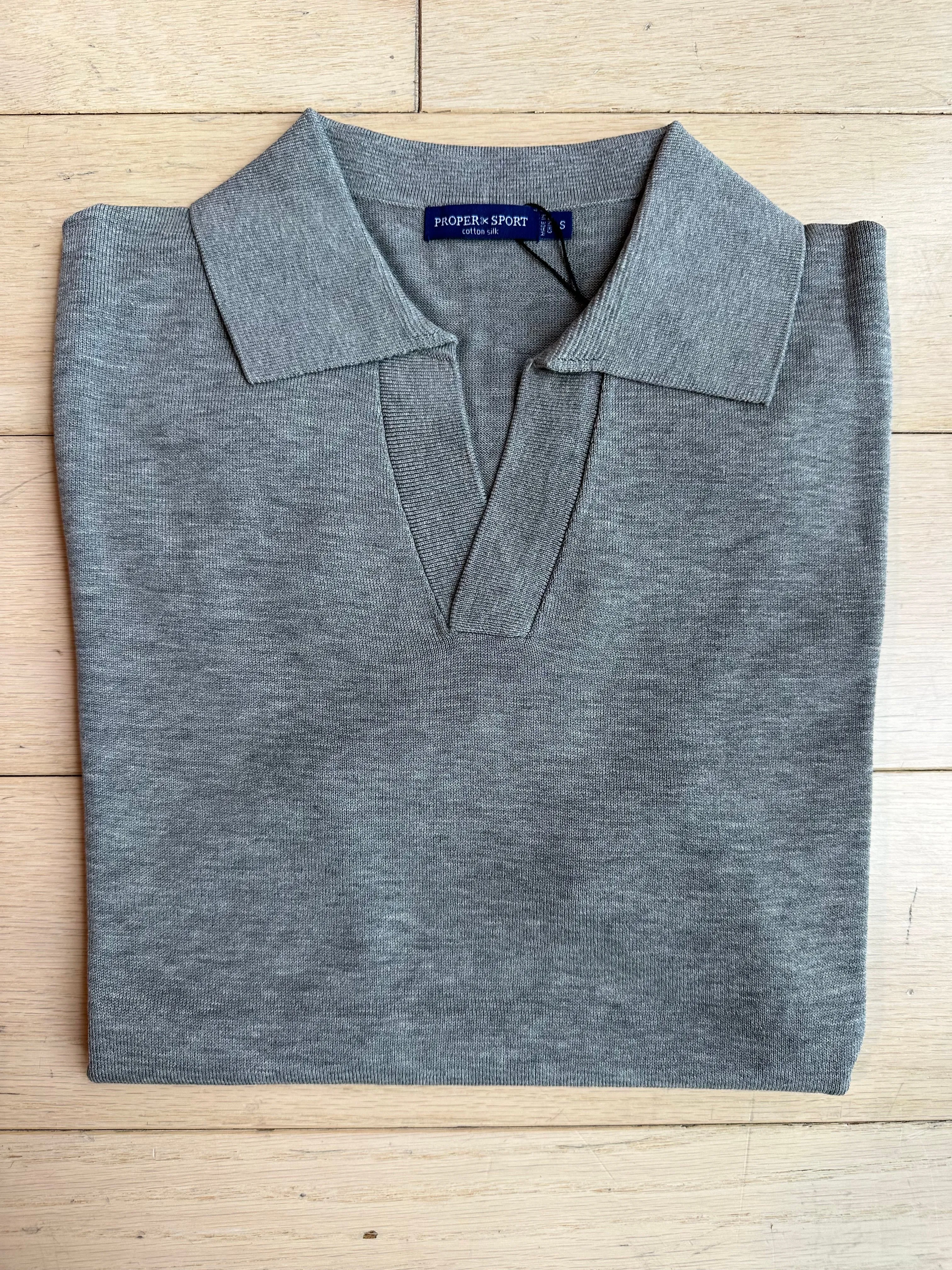 Short Sleeve Knit Polo