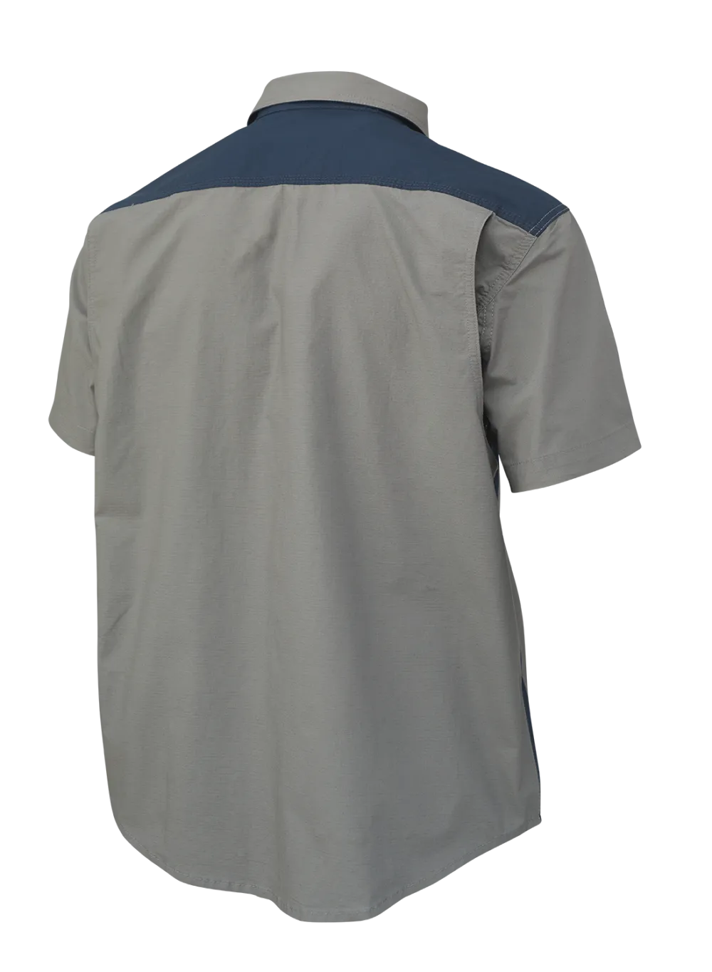 Short Sleeve Stretch Ripstop Color Block Work Shirt by Tough Duck - Style WS18