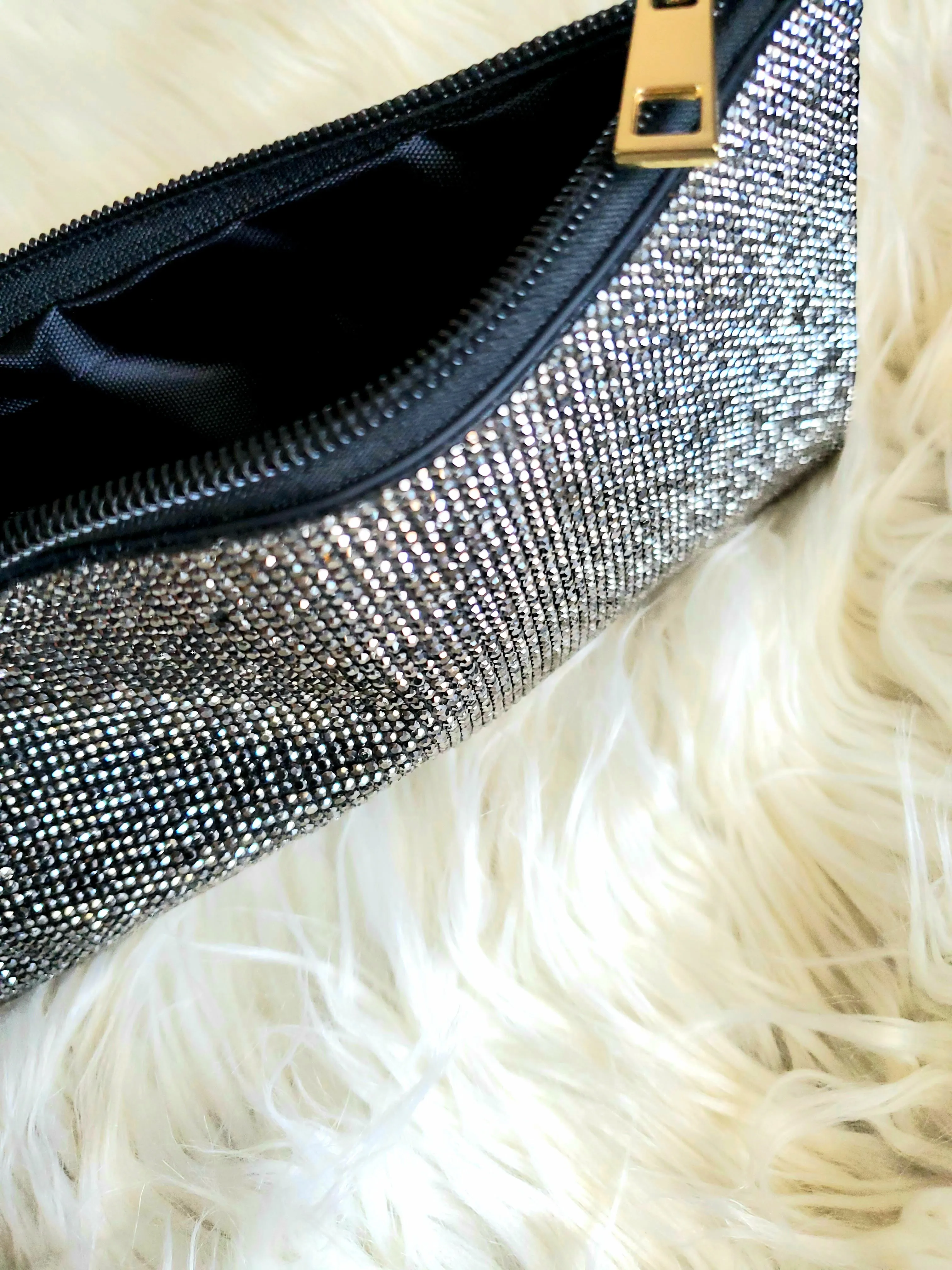 Silver Bling Hand Wristlet