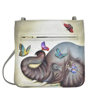Slim Crossbody With Front Zip - 452