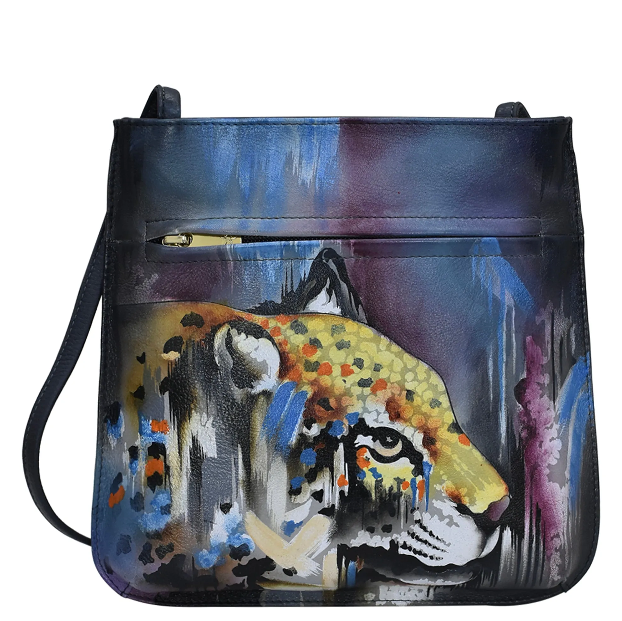 Slim Crossbody With Front Zip - 452