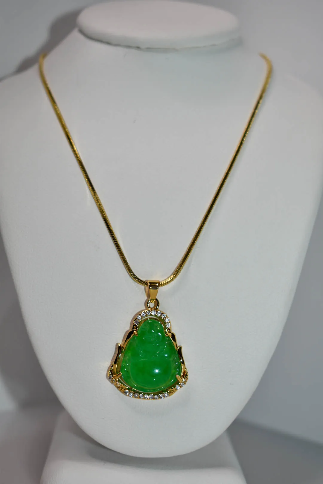 Small Jade Buddha Pendant