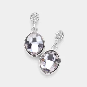 Small Violet Dangle Earrings | Interview Earrings | 571957