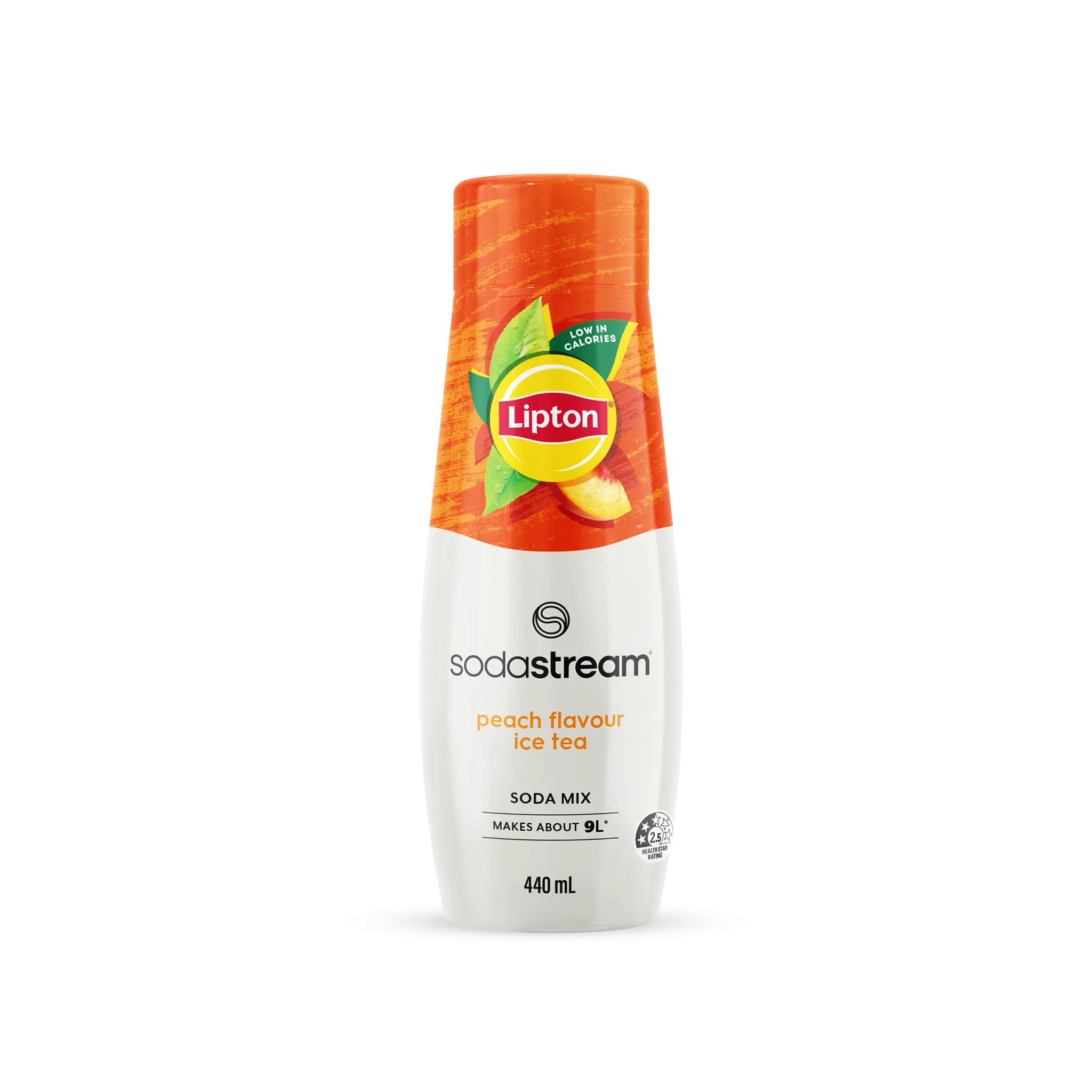 SodaStream 440ml Soda Mix Lipton Ice Tea Peach Flavour Syrup- Makes About 9L Soda