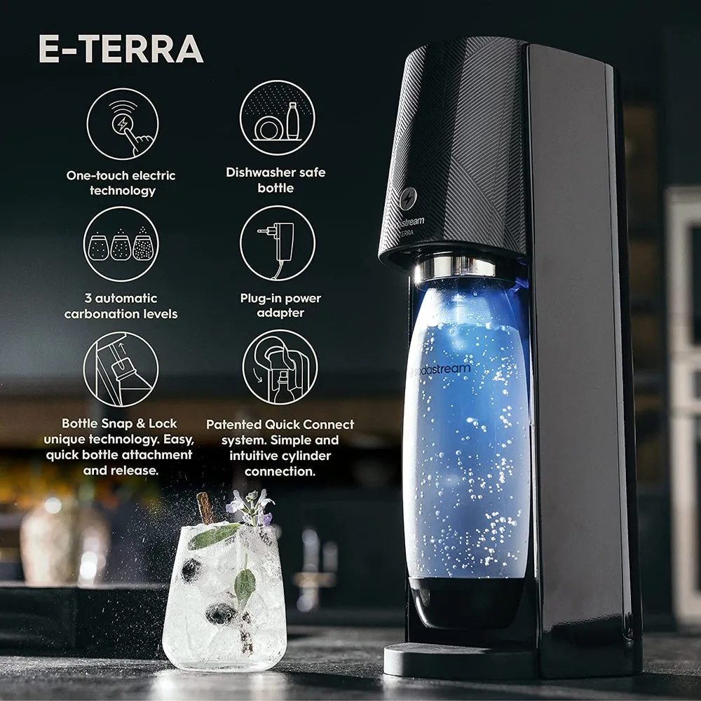 SodaStream Electric Spirit One Touch Sparkling Drinks Water Maker- Fizzy Drinks