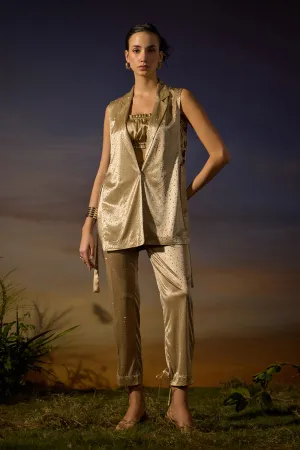 Sparkling Beige Pants