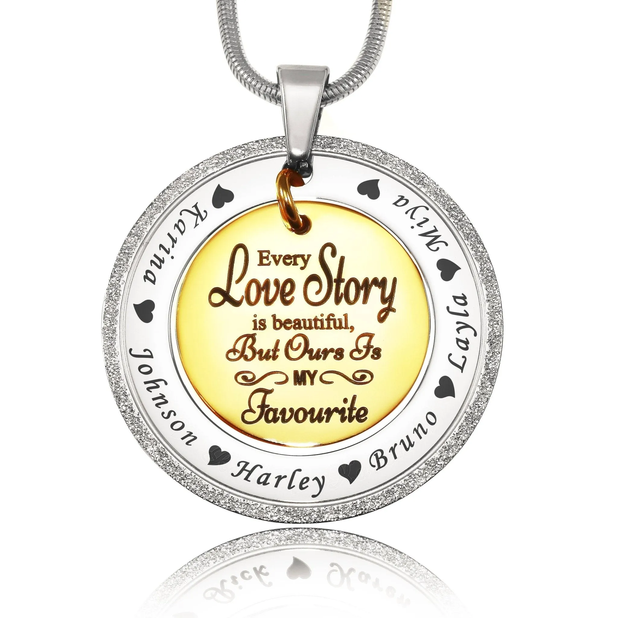 Sparkling Love Story Necklace